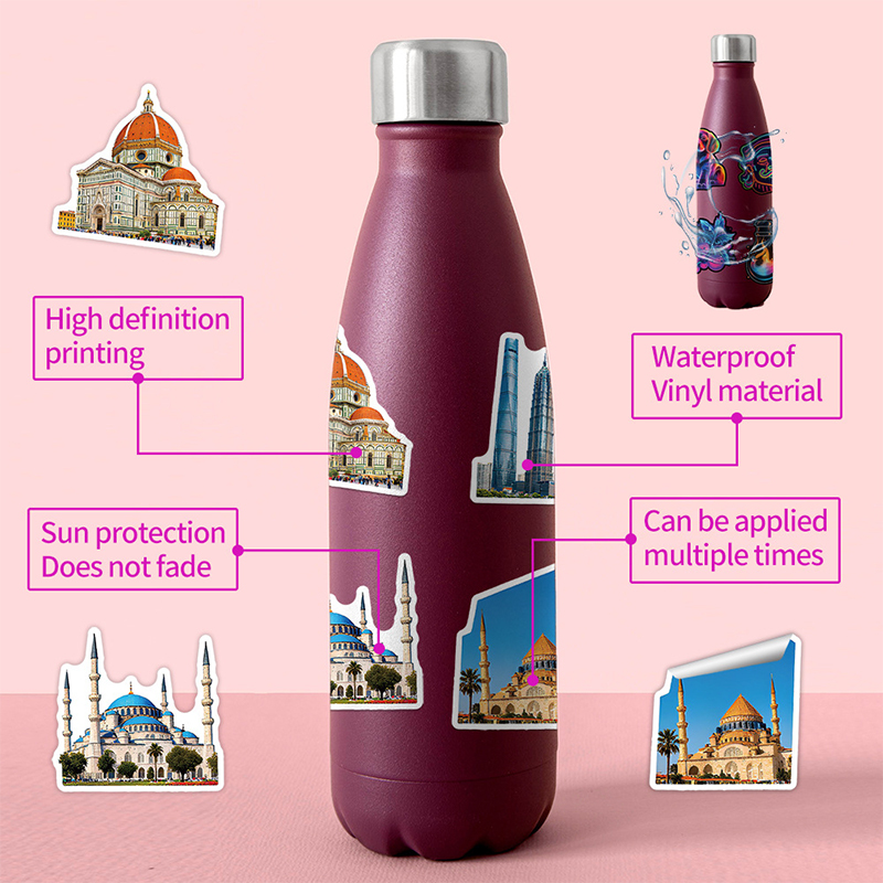 50PCS Famous City Landmark Tra - Vintage Fashion Magazine ulasan dan harga