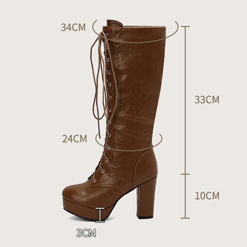 REAVE CAT Vintage Women Knee B - Vintage Fashion Heels ulasan dan harga