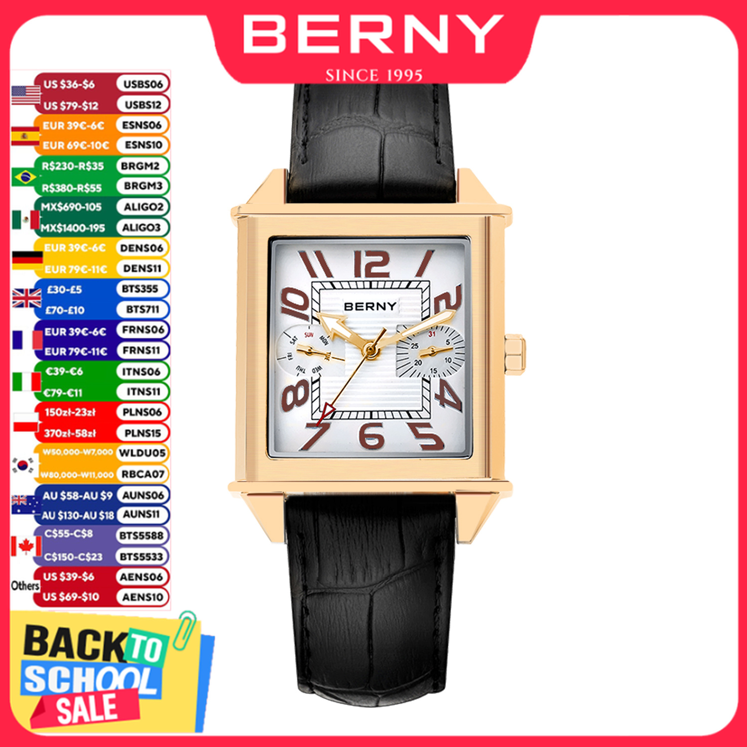 BERNY 6P25 Quartz Watch for Me - Vintage Fashion Week ulasan dan harga