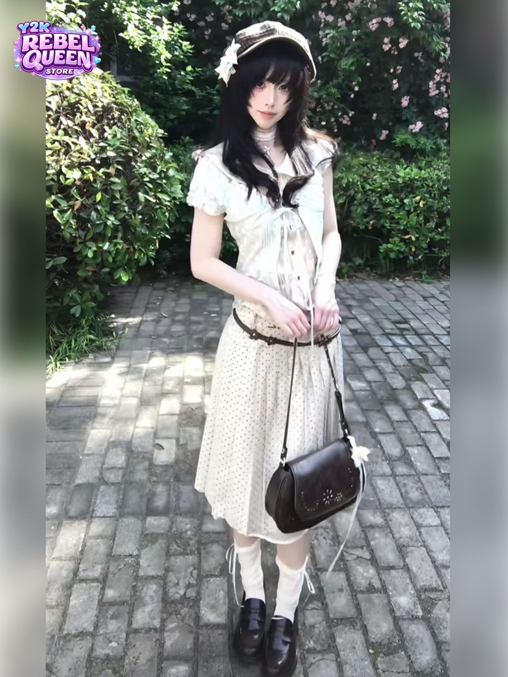 Japanese Vintage Sweet Coquett - Crop Cardigan Vintage ulasan dan harga