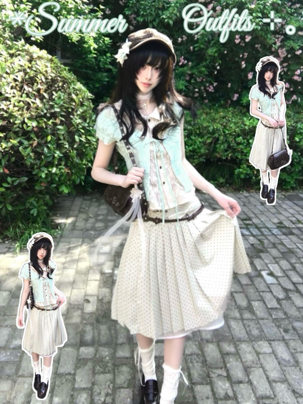 Japanese Vintage Sweet Coquett - Crop Cardigan Vintage ulasan dan harga