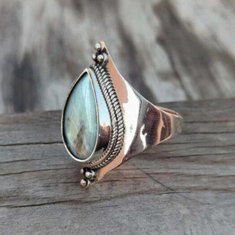 Huitan Vintage Women Rings wit - Vintage Fashion Magazine ulasan dan harga