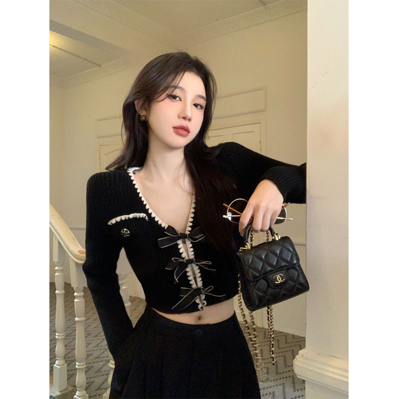 MEXZT Vintage Knitted Cardigan - Crop Cardigan Vintage ulasan dan harga