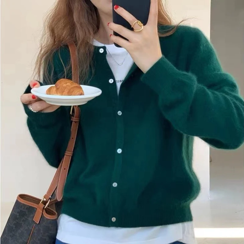 2026 Long Sleeve Vintage Y2k T - Crop Cardigan Vintage ulasan dan harga